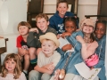 Children of our church posing for 200th Anniversary