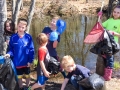 Beaver work had filled the stream