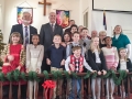 Church council children and Bishop Thomas Bickerton