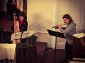 On Christmas Eve, a harp and flute duet