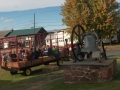 The wagon leaves past our church bell