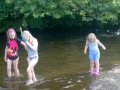 The children went wading