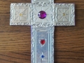 Next was decorating a cross for a craft