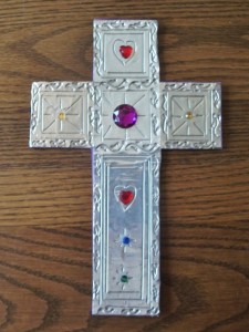 Craft cross for children to make at Kid's Summer Send-off Party