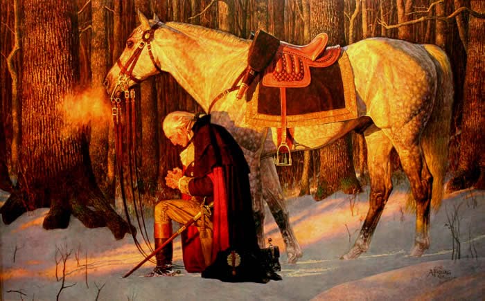 George Washington Praying at Valley Forge