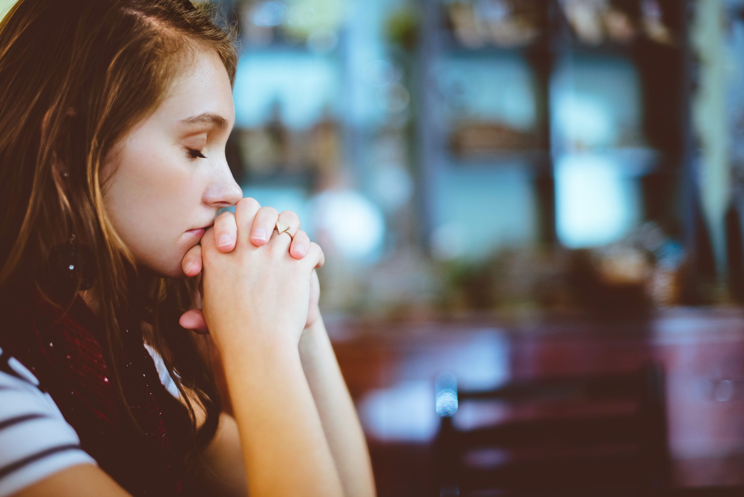 person at prayer