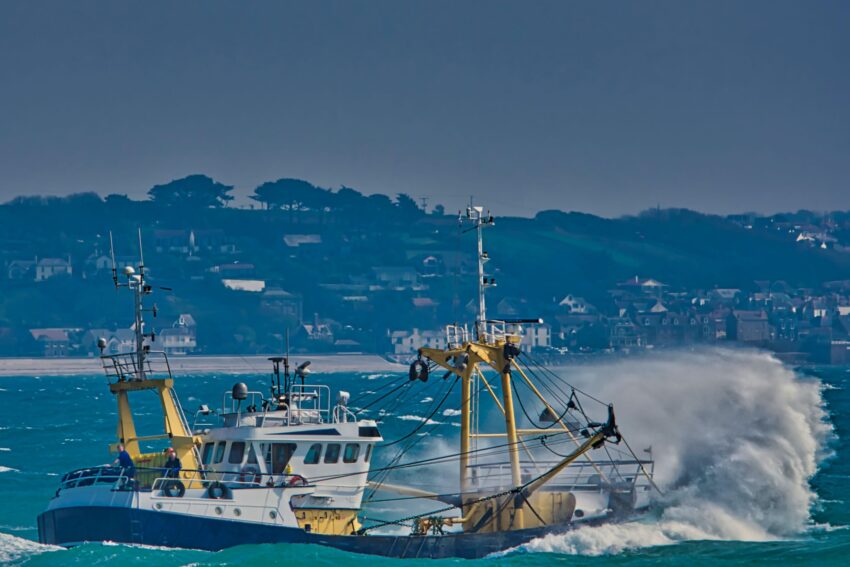 boat in heavy waves