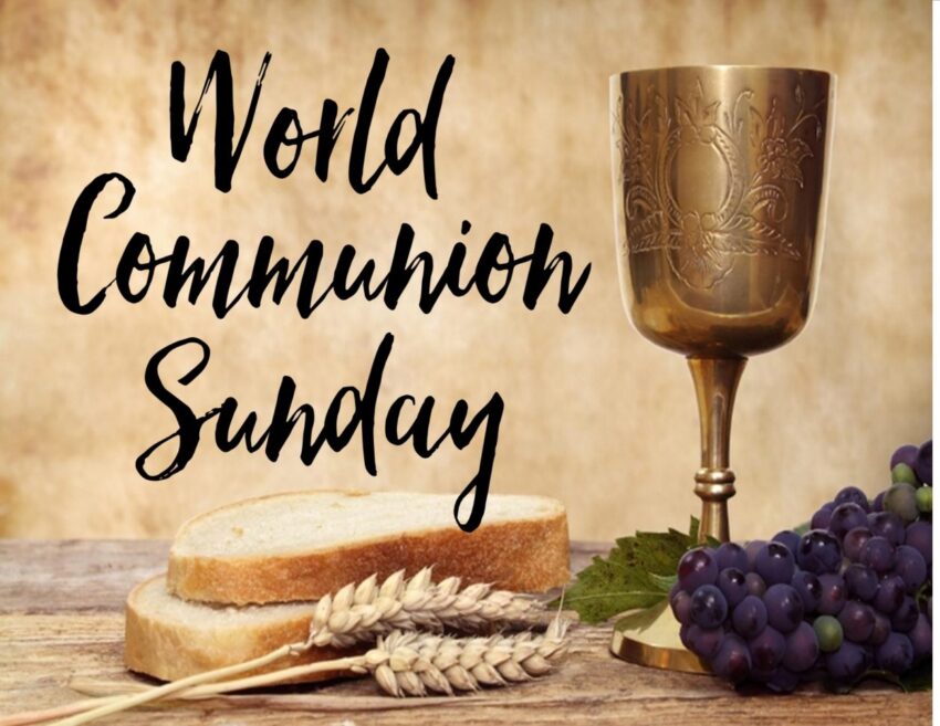 World Communion Sunday with symbols