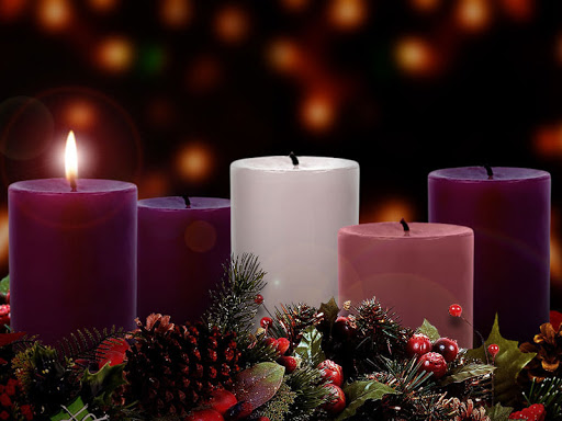 Advent wreath week one