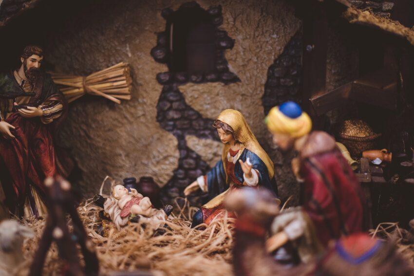 Christmas manger scene