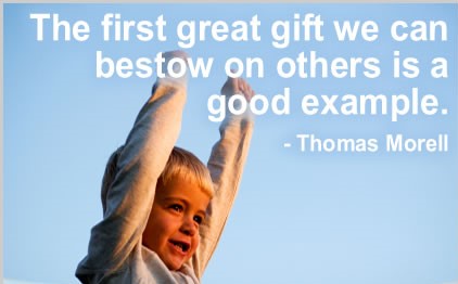 good example is a gift to others